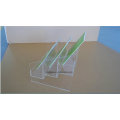 3 Ties Clear Acrylic Counter Book Display Shelf, Plexi Display Stands